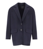 MAX MARA WEEKEND RELAIS BLUE SINGLE-BREASTED JACKET