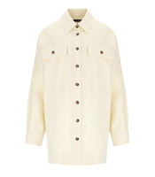 MAX MARA WEEKEND ROLF CREAM OVERSIZE SHIRT