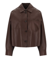MAX MARA WEEKEND VORTICE BROWN SHIRT JACKET