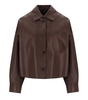 MAX MARA WEEKEND VORTICE BROWN SHIRT JACKET