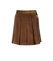 MAX MARA WEEKEND ZUCCA NOCCIOLA RIBBED SKIRT