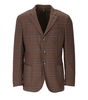 SANTANIELLO BROWN TARTAN
SINGLE-BREASTED JACKET