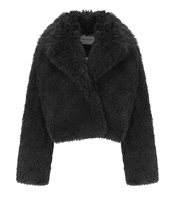 STAND STUDIO SAMARA BLACK CROP JACKET