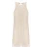 TWINSET CREAM DRESS WITH RHINESTONES