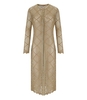 TWINSET GOLD LUREX LONG CARDIGAN