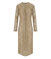 TWINSET GOLD LUREX LONG CARDIGAN