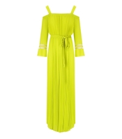 TWINSET LIGHT LEMON PLEATED JUMPSUIT