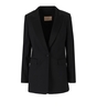 TWINSET SATIN SCHWARZ EINREIHIGER BLAZER