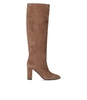 VIA ROMA 15 BEIGE SUEDE HEELED HIGH BOOT