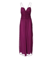 WEILI ZHENG VIOLETT CHIFFON JUMPSUIT