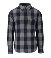WOOLRICH OXBOW BUFFALO GRAU BLAU HEMD