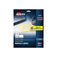 Easy peel silver border address labels - etichette per indirizzi 6530