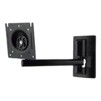 Economy double joint - staffa - per pannello piatto - nero om07014