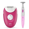 Epilatore Epilierer Silk-épil 3-420 Rosa,  Bianco 20 pinzette