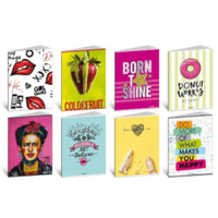 Quaderno Girl - Formato A4 - Quadretti 4F - 24 Fogli - Confezione 10 Pezzi - Colori Vari