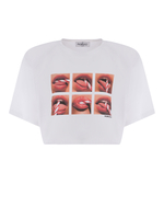Crop t-shirt Fiorucci "Bocca"