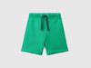 Benetton,  Bermuda In Felpa 100% Cotone Bio,  size 104,  Verde,  Bambini