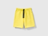 Benetton,  Bermuda In Felpa 100% Cotone Bio,  size 82,  Giallo,  Bambini