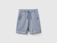 Benetton,  Bermuda In Felpa Di Puro Cotone,  size 2XL,  Avio,  Bambini