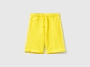 Benetton,  Bermuda In Felpa Di Puro Cotone,  size 2XL,  Giallo,  Bambini