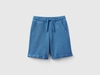 Benetton,  Bermuda In Felpa Di Puro Cotone,  size S,  Blu,  Bambini