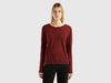 Benetton,  Maglia In Misto Viscosa Con Lurex,  size S,  Bordeaux,  Donna