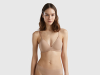 Benetton,  Reggiseno Push Up,  size,  Beige,  Donna