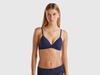 Benetton,  Reggiseno Push Up,  size,  Blu Scuro,  Donna