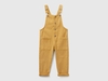 Benetton,  Salopette Con Tasche E Bottoni,  size 82,  Cammello,  Bambini