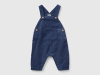 Benetton,  Salopette In Velluto,  size 62,  Blu Scuro,  Bambini