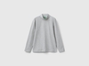 Benetton,  T-shirt Dolcevita Manica Lunga,  size S,  Grigio Chiaro,  Bambini