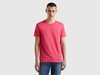 Benetton,  T-shirt Fucsia,  size L,  Fucsia,  Uomo