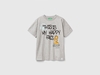 Benetton,  T-shirt Garfield ©2024 By Paws,  Inc.,  size 3XL,  Grigio Chiaro,  Bambini