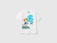 Benetton,  T-shirt Garfield ©2024 By Paws,  Inc.,  size 82,  Bianco,  Bambini