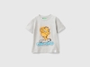 Benetton,  T-shirt Garfield ©2024 By Paws,  Inc.,  size 90,  Grigio Chiaro,  Bambini