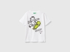 Benetton,  T-shirt Garfield ©2024 By Paws,  Inc.,  size M,  Bianco,  Bambini
