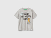 Benetton,  T-shirt Garfield ©2024 By Paws,  Inc.,  size XL,  Grigio Chiaro,  Bambini
