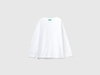 Benetton,  T-shirt Girocollo 100% Cotone Bio,  size 2XL,  Bianco,  Bambini