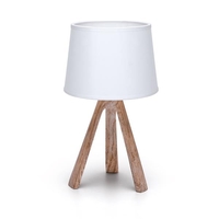 Abat jour Minimal lampada da tavolo E14 bianca