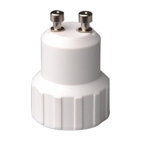 Adattatore Portalampada da GU10 a E14 Bianco 250V