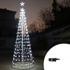 Albero di Natale a cono da 360 Led altezza 2 metri Bianco Freddo