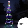 Albero di Natale a cono da 360 Led altezza 2 metri Multicolore