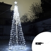 Albero di Natale a cono da 480 Led altezza 2 metri Bianco Freddo fisso