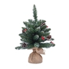 Albero di Natale da tavolo Corvara 45 cm 42 rami con bacche e pigne