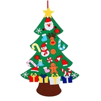 Albero di Natale in feltro DIY 90 cm 26 pezzi da parete