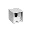Applique cubo Led 10W IP65 per esterno ed interno bioemissione Bianco