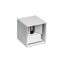 Applique cubo Led 10W IP65 per esterno ed interno bioemissione Bianco
