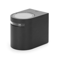 Applique esterno Memling nero impermeabile IP54 1 x GU10