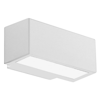 Applique esterno Palladio bianco impermeabile IP54 1 x E27
