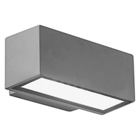 Applique esterno Palladio grigio chiaro impermeabile IP54 1 x E27